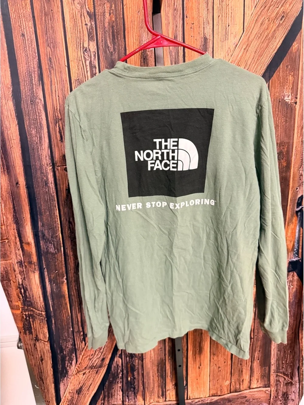 The North Face Men's Long Sleeve Shirt Size Small Green